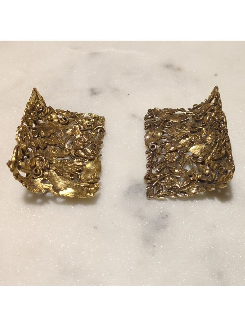 Vintage MUSI Signed Shoe Clips. 1950s, Set Of 2 - Picture 11 of 12